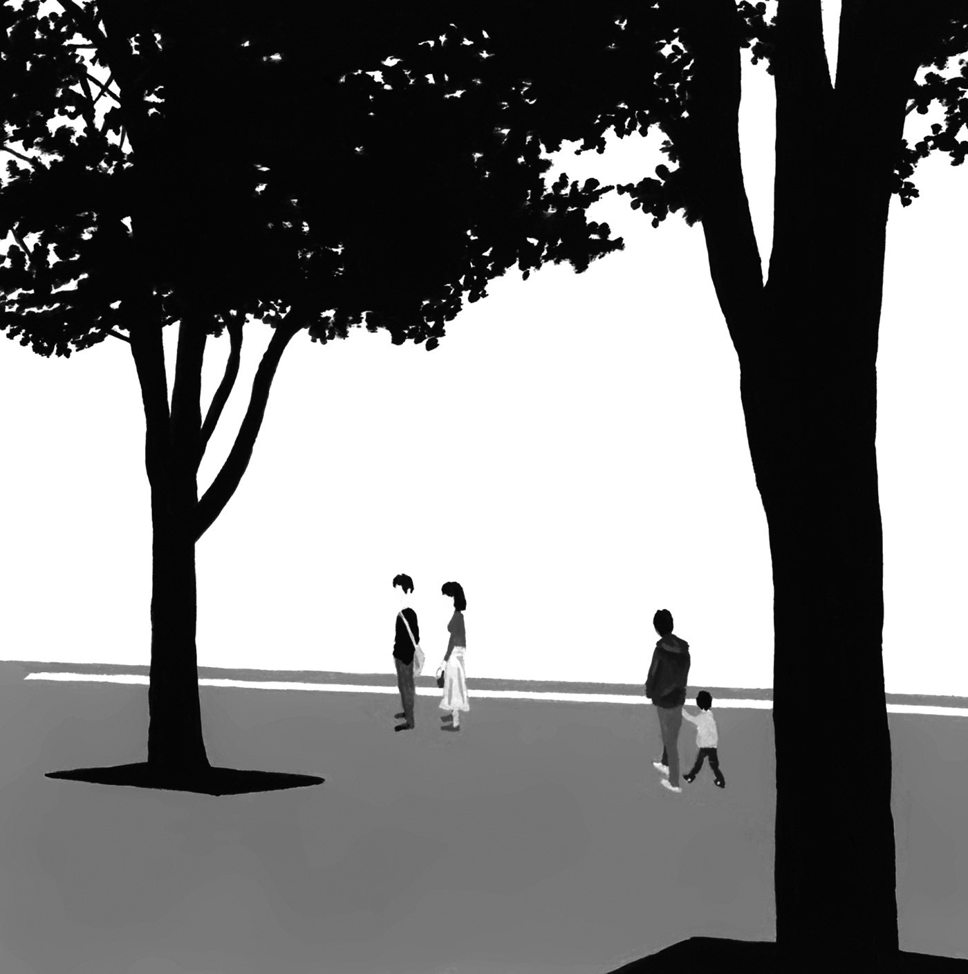 blackandwhite Drawing  freely ILLUSTRATION  japan monochrome scene situation subtleties takeshimiyasaka