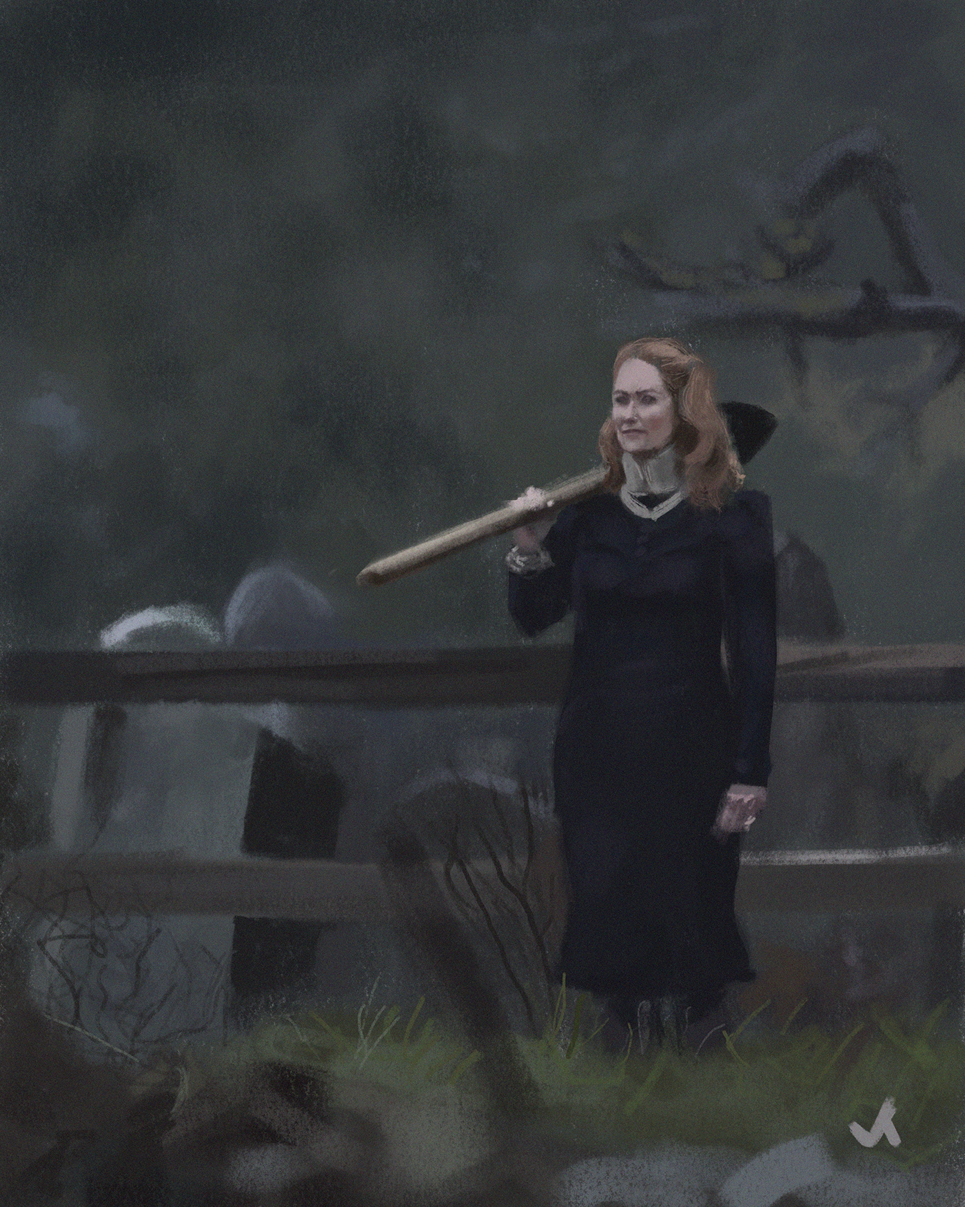 sabrina zelda spellman art fanart witch cemetery dark Magic  