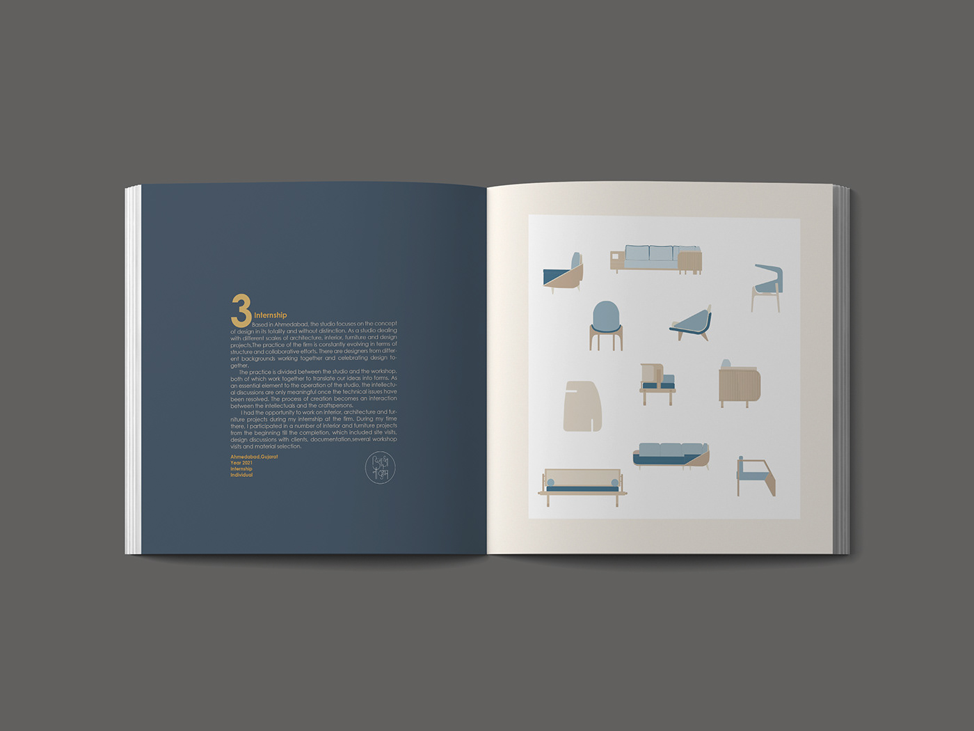 book InDesign portfolio architecture interior design  Render academic design Graphic Designer Project