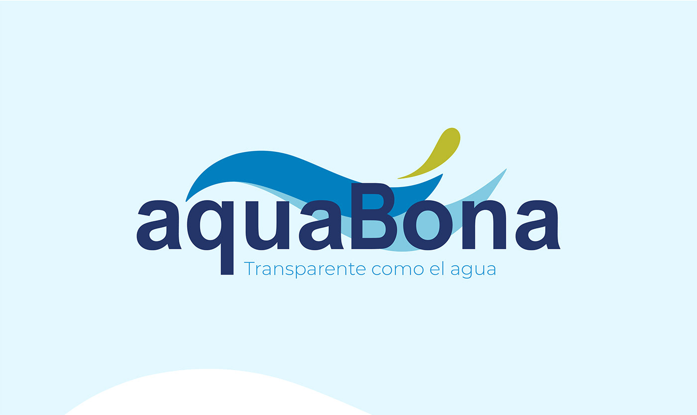 aqua aquabona bottle brand cocacola Logotipo marca rebranding redesign water