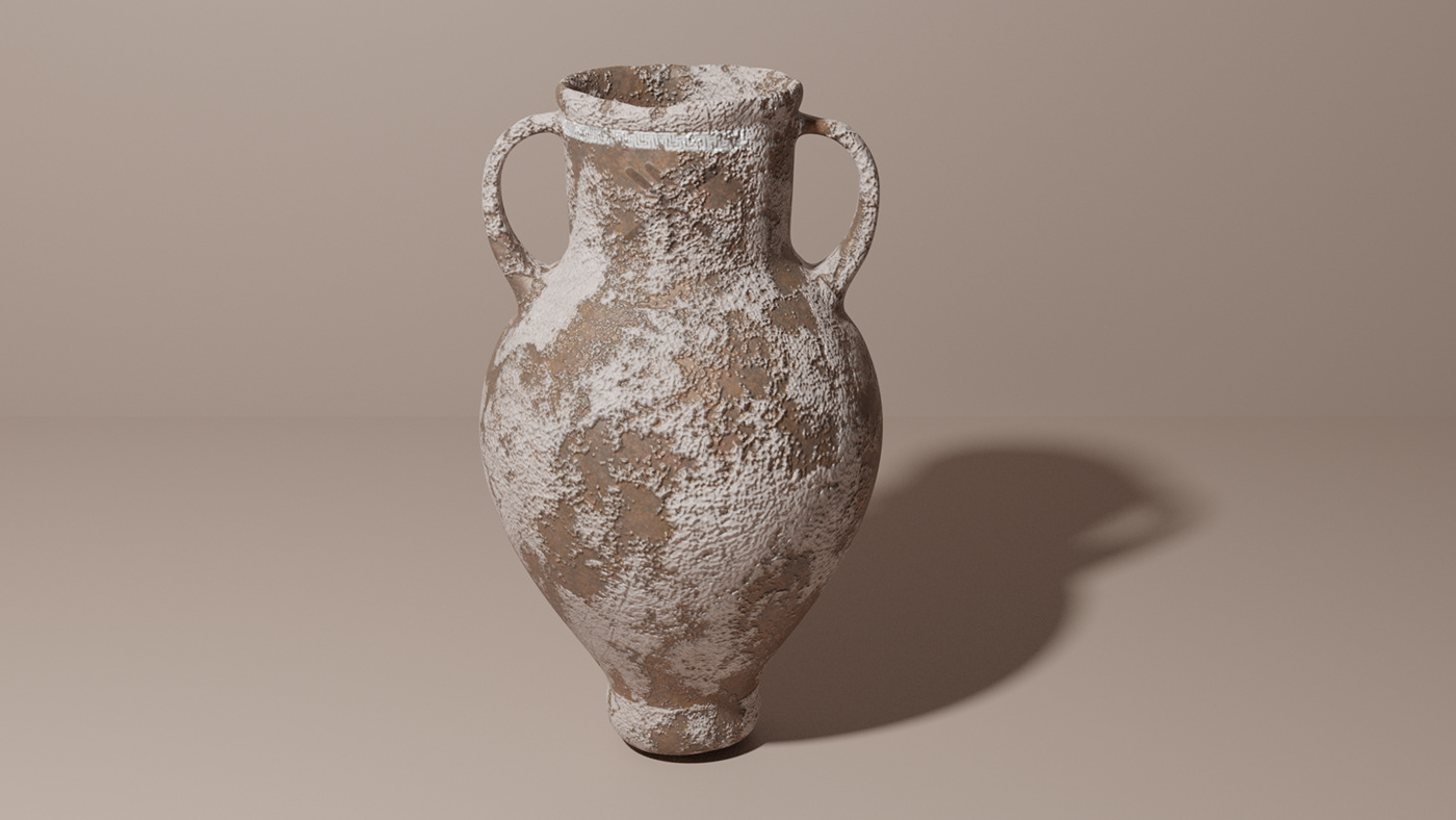 3D 3D model blender modeling realistic stylized texture Vase