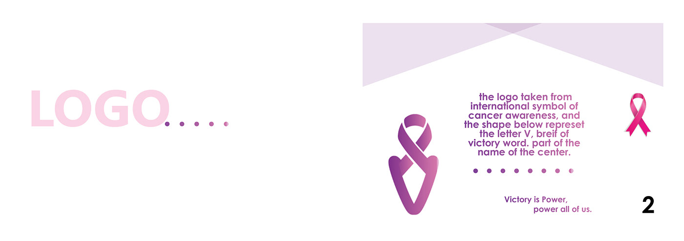 branding  cancer group Health power support Victory women