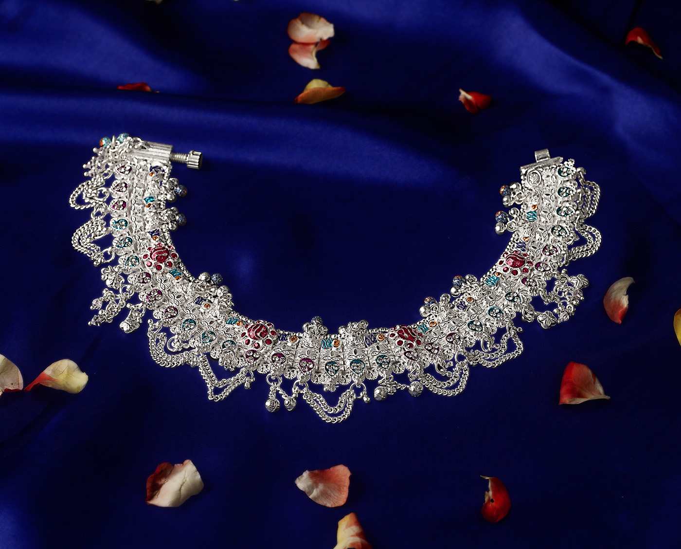 vaibhavjewellers anklets silverjewellery indian Jewellery silver