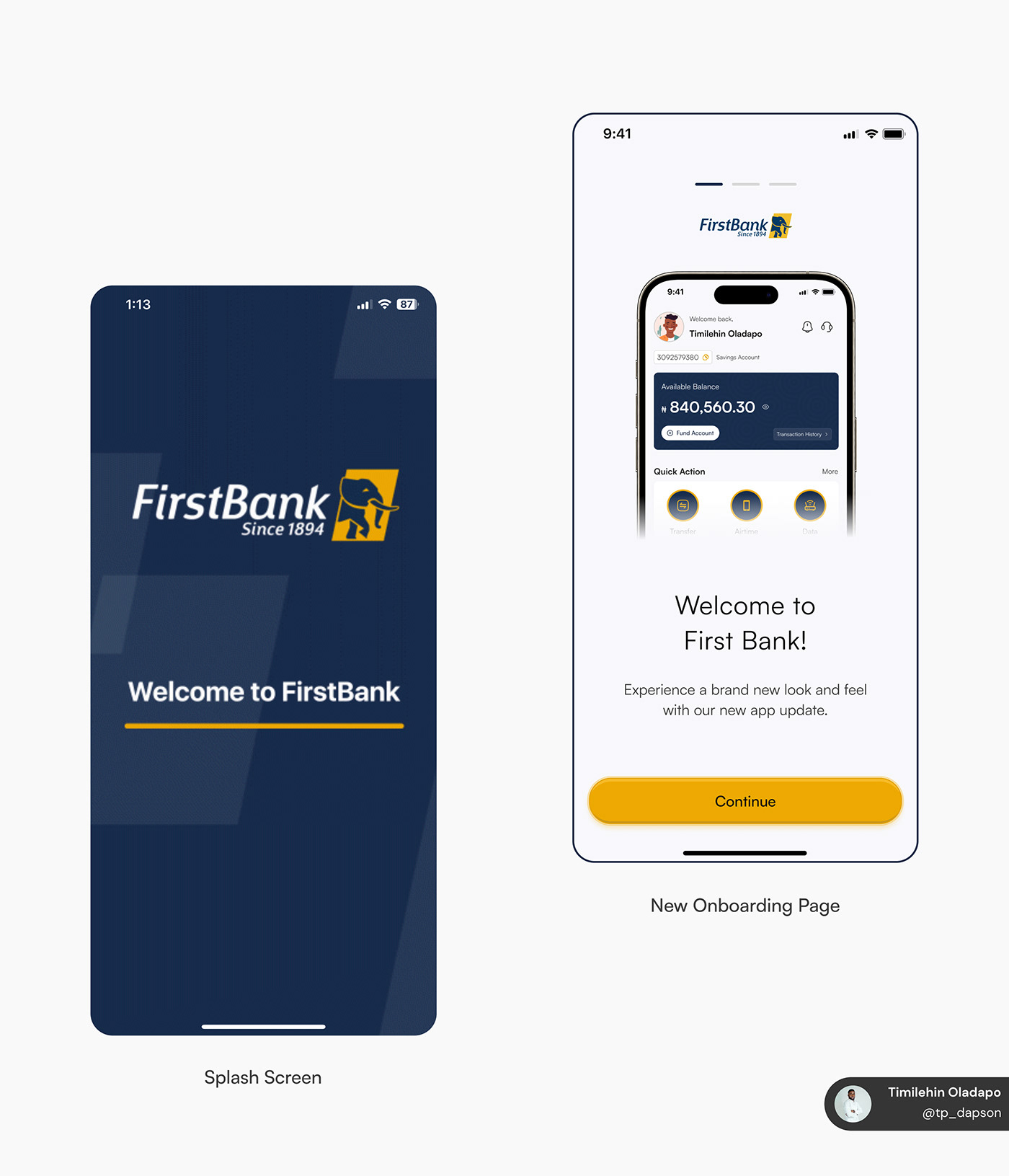 Mobile app Fintech fintech app mobile app redesign Bank app design figma design UIUX design app design banking app