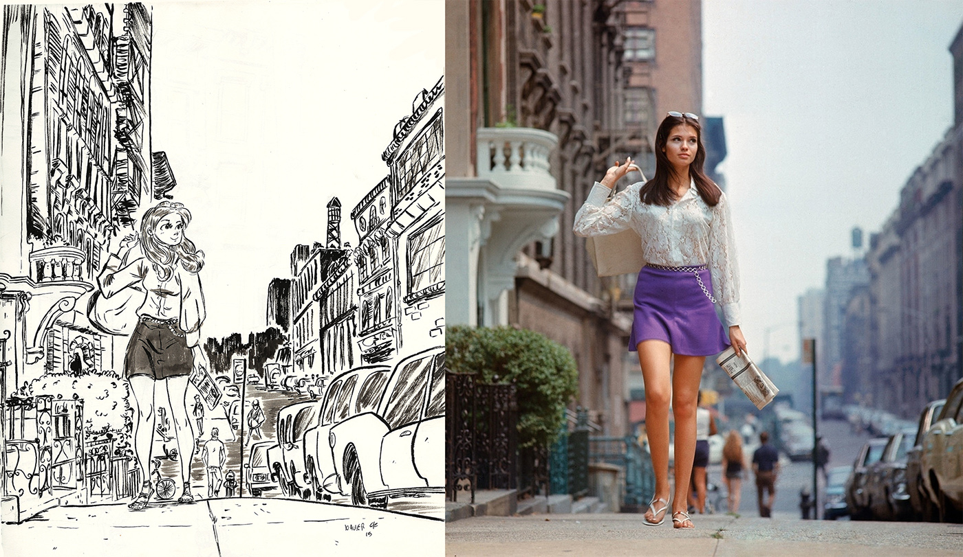 Urban sketch sketching NY city Cities comic