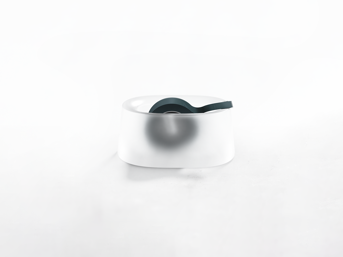 designchallenge Gadget industrialdesign minimal object productdesign Render Stationery tape dispenser translucent