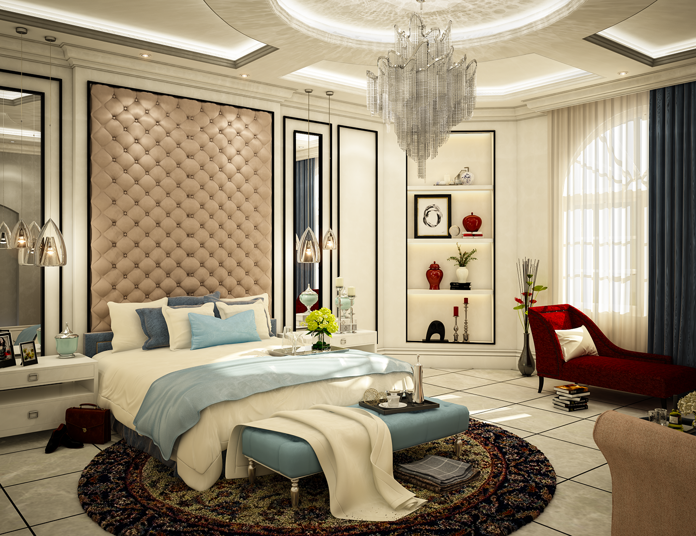 neoclassic bedroom neoclassic interior design interior design  neoclassic master bedrrom master bedroom