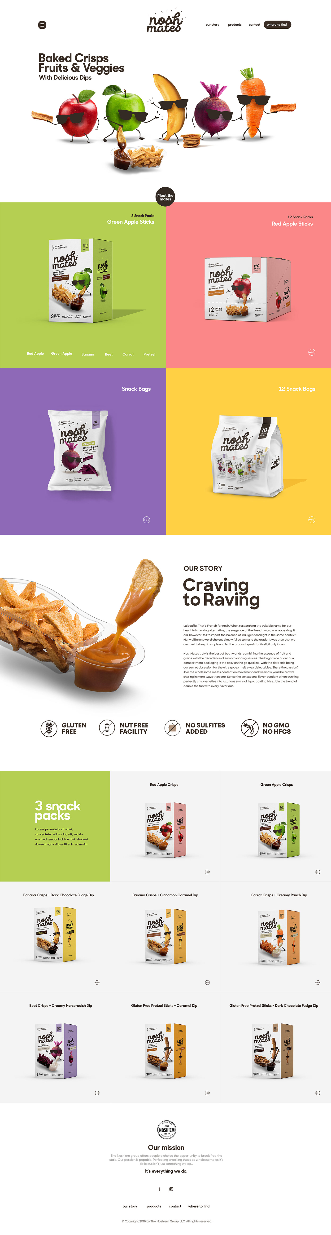 baked brand branding  design dried fruits logo package Packaging Website