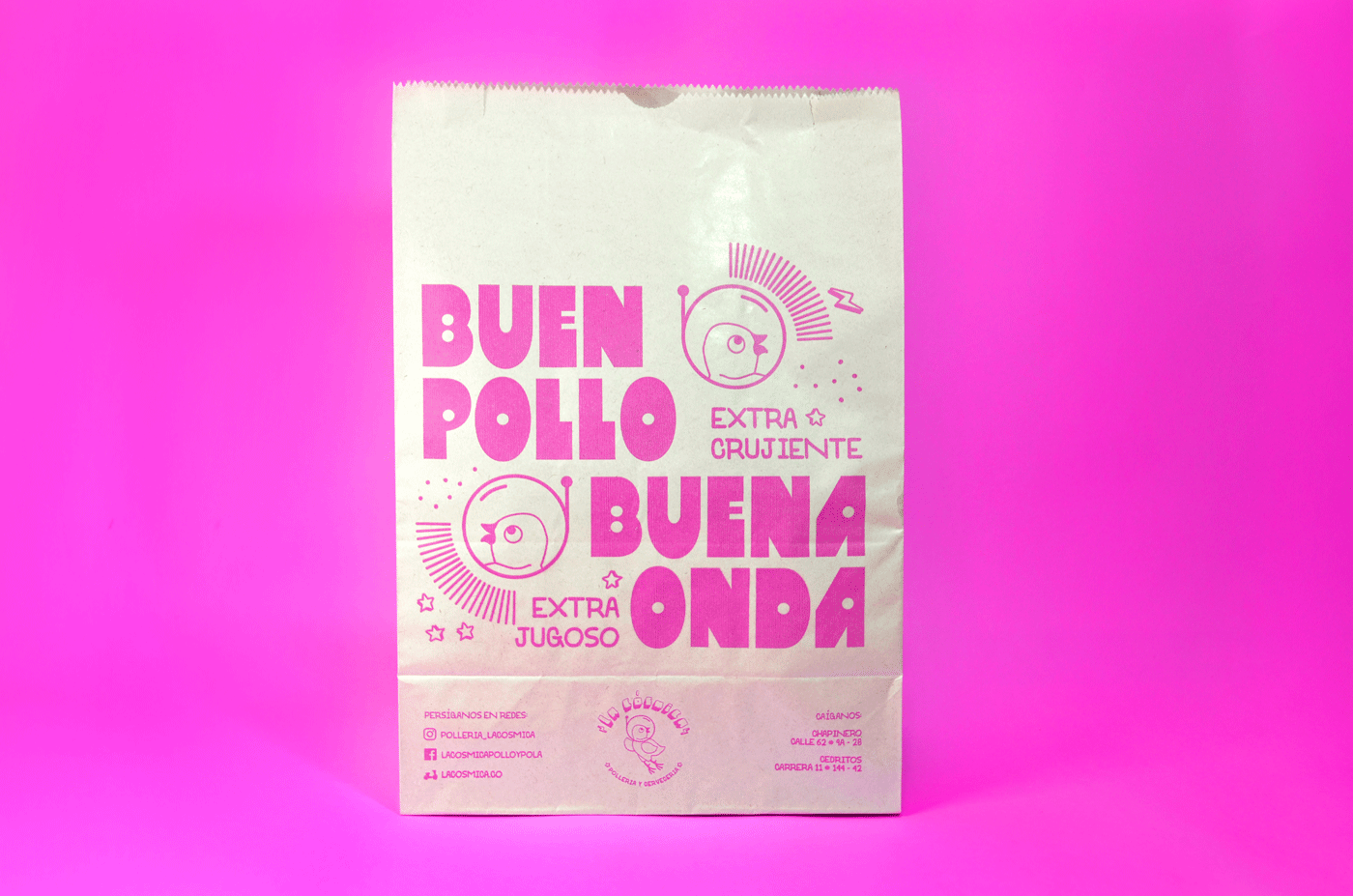BT SALSA La Cosmica Packaging polleria Pollería La Cósmica pollo restaurant restaurante