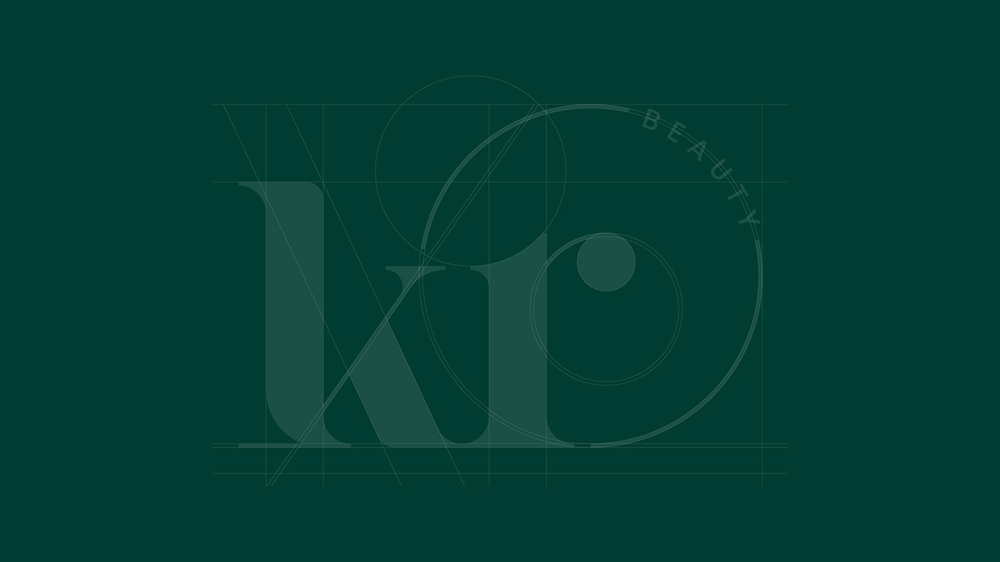 KR Beauty - Logo Wireframe