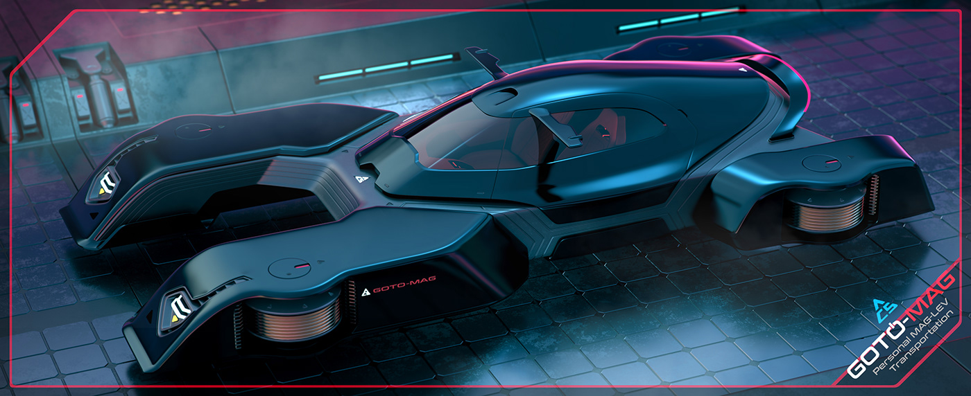 3D 3dsmax automotive   car CGI concept Cyberpunk future sci-fi Vehicle Design