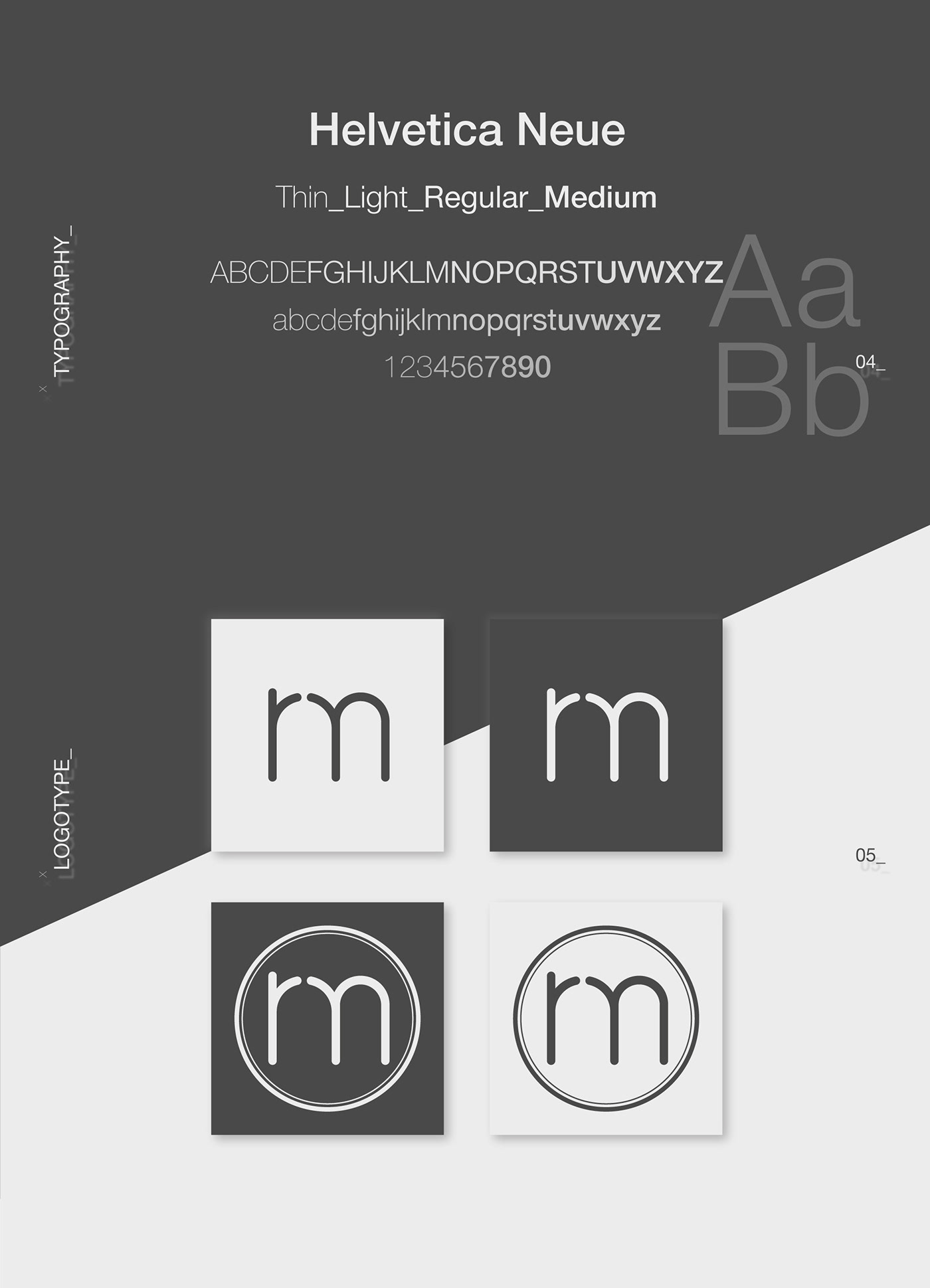 personal branding  identity UI/UX Webdesign minimal gray graphic xD Illustrator