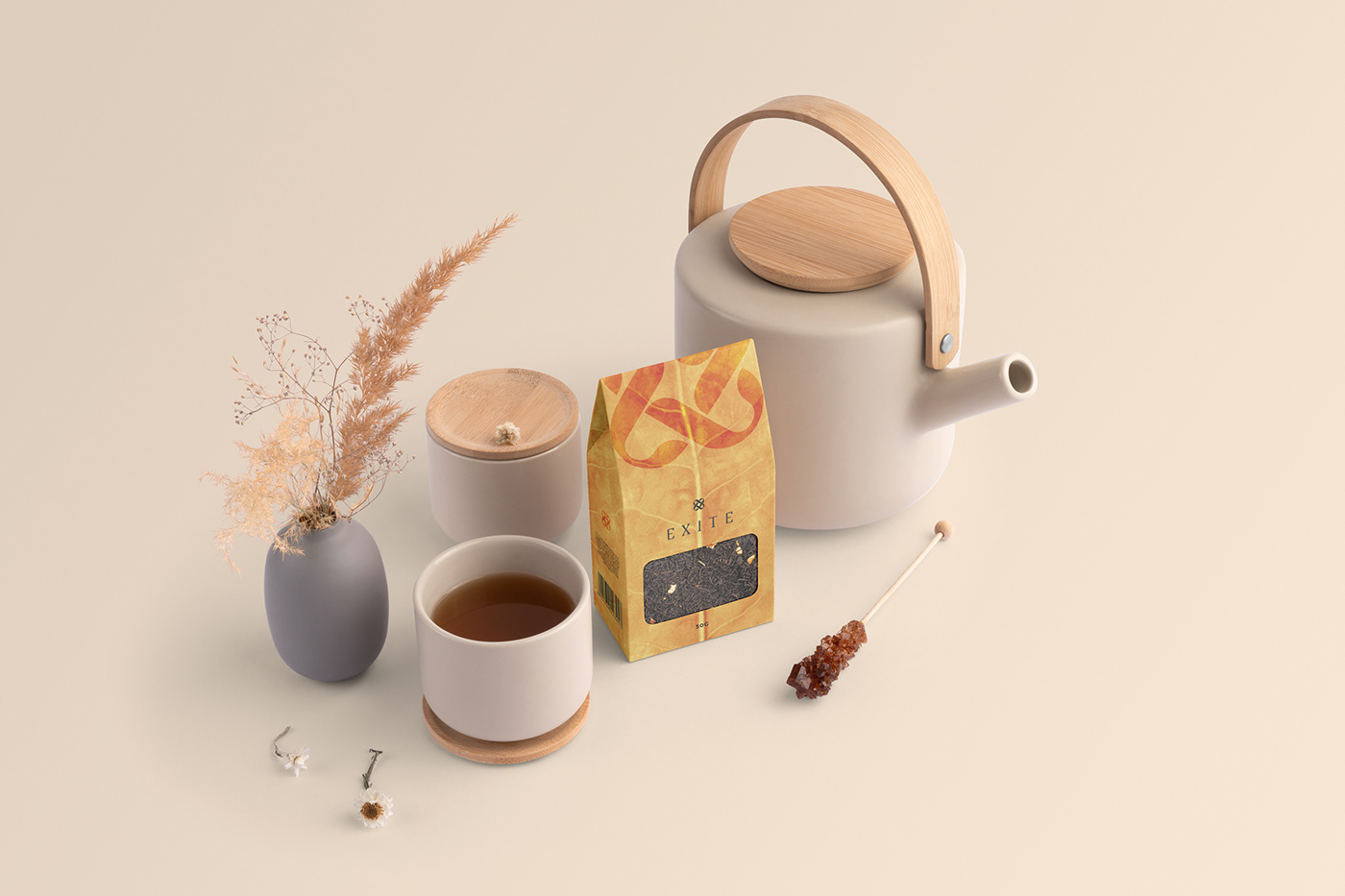 branding  fancy fresh herbal logo minimalistic modern Packaging