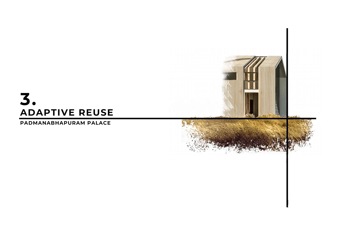 3D adaptive reuse architecture exterior interior design  modern palace Render Villa visualization