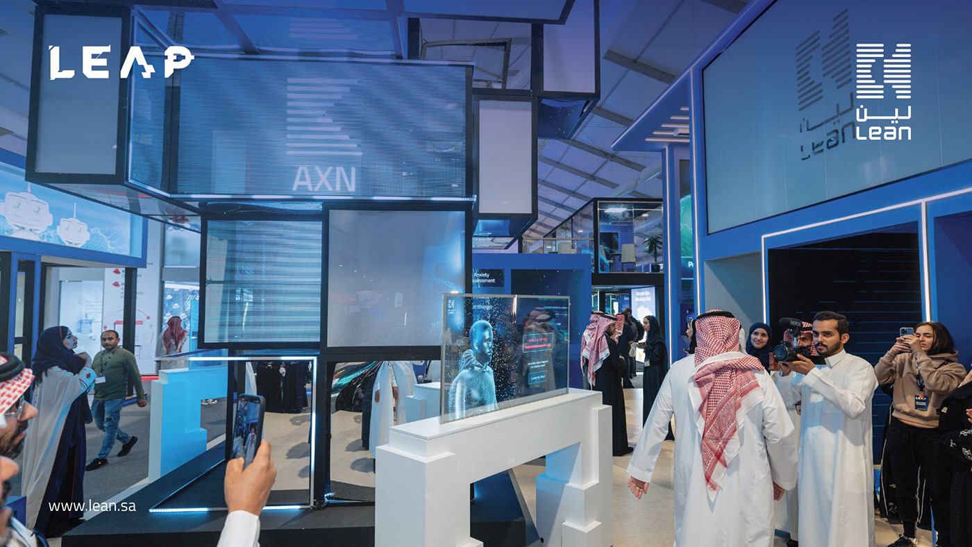 Stand Exhibition  leap Saudi stand design Exhibition Booth exhibitions Exhibition Design  visualization exhibition stand