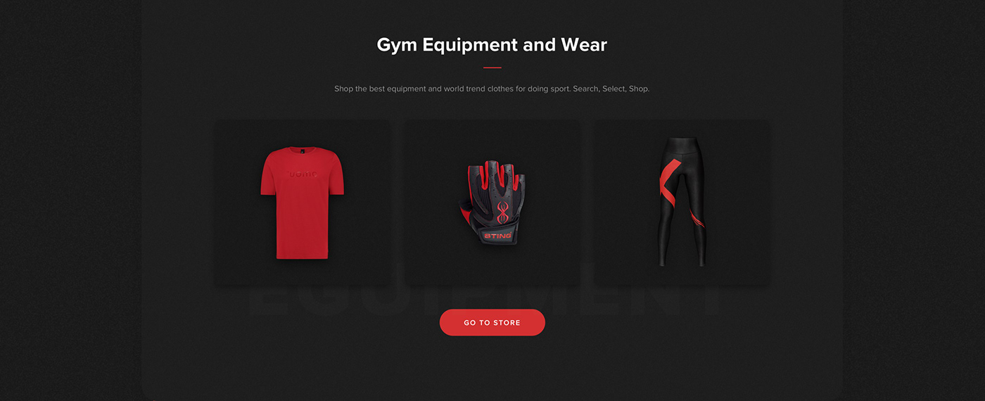 Web Design  UI ux fitness animation  interaction mobile sport gym store