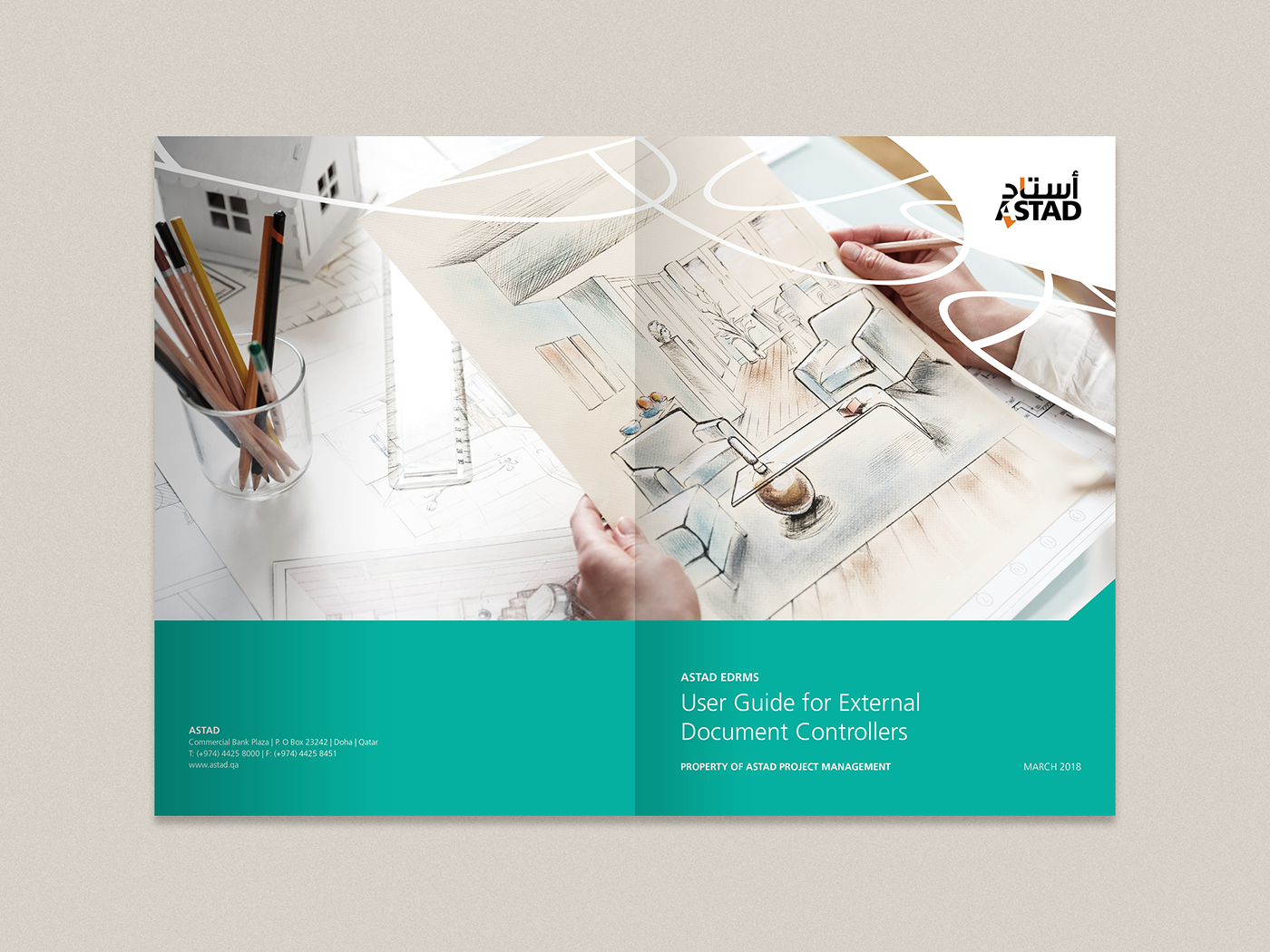 astad Qatar doha London graphic design  branding  profile user manual New York Engineering 