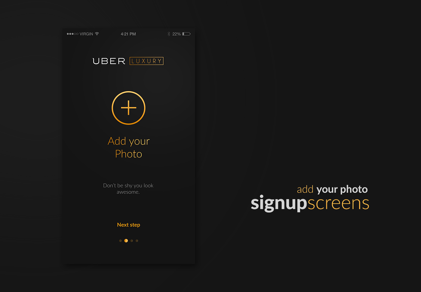 Uber luxury ride design app ios mobile car Cars UI ux