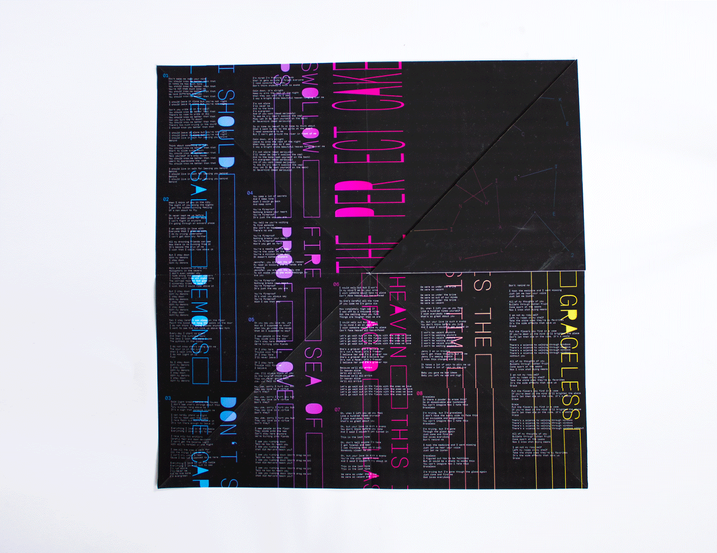 music album cover design typo art Space  graphic