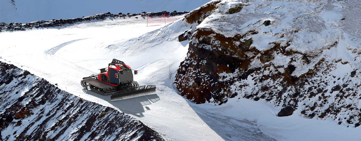 design evok evokdesign groomer industrial design  product Ski snow snowmobile