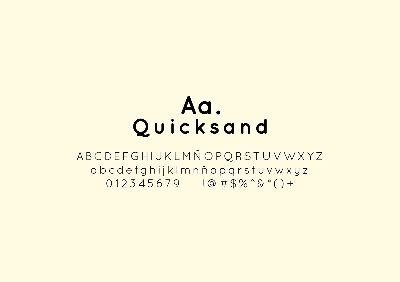 Tipografía Quicksand para Space Candy 