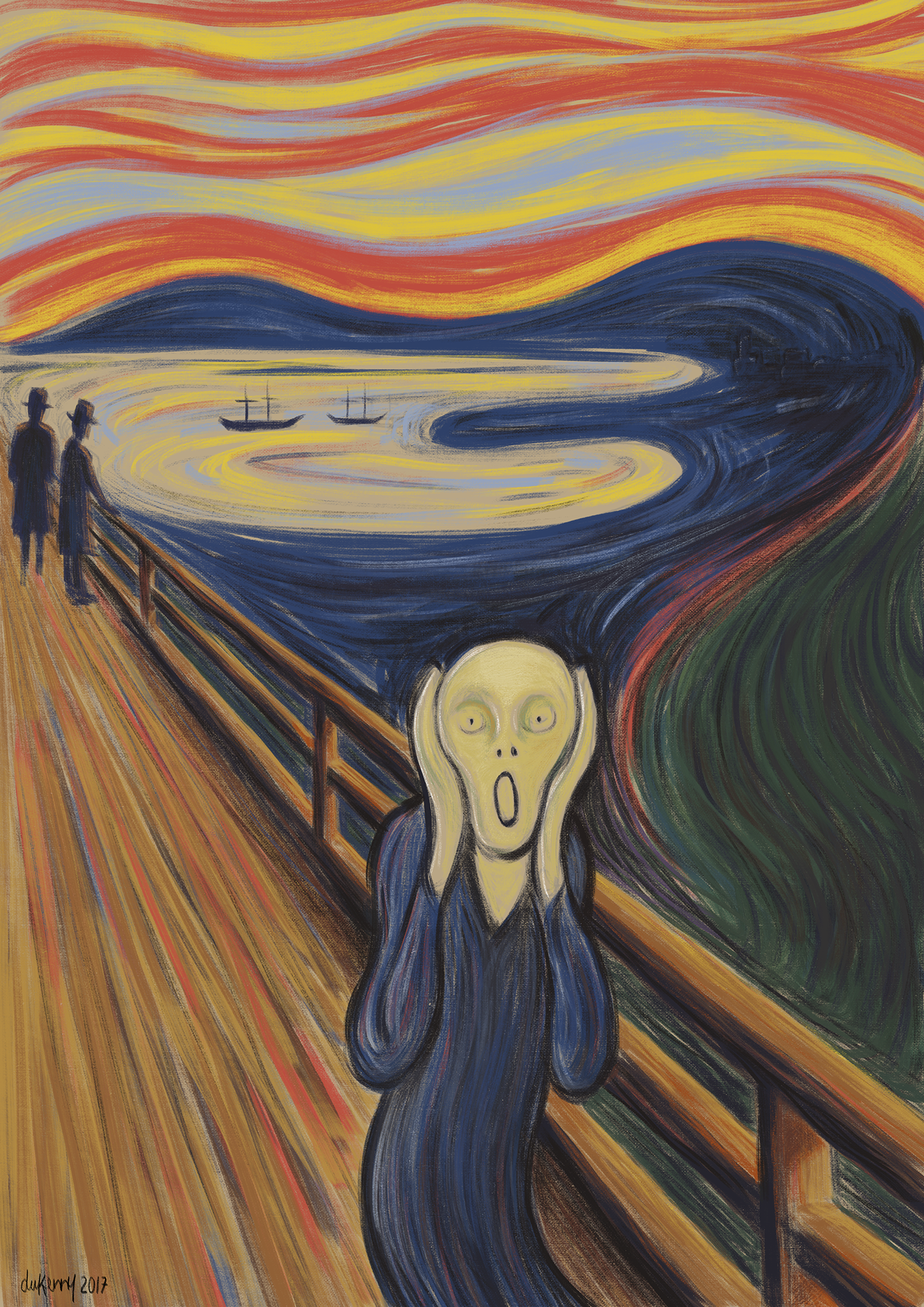 #MunchContest digitalpainting thescream 5thscream adobe photoshop EdvardMunch EdwardMunch munch MunchContest