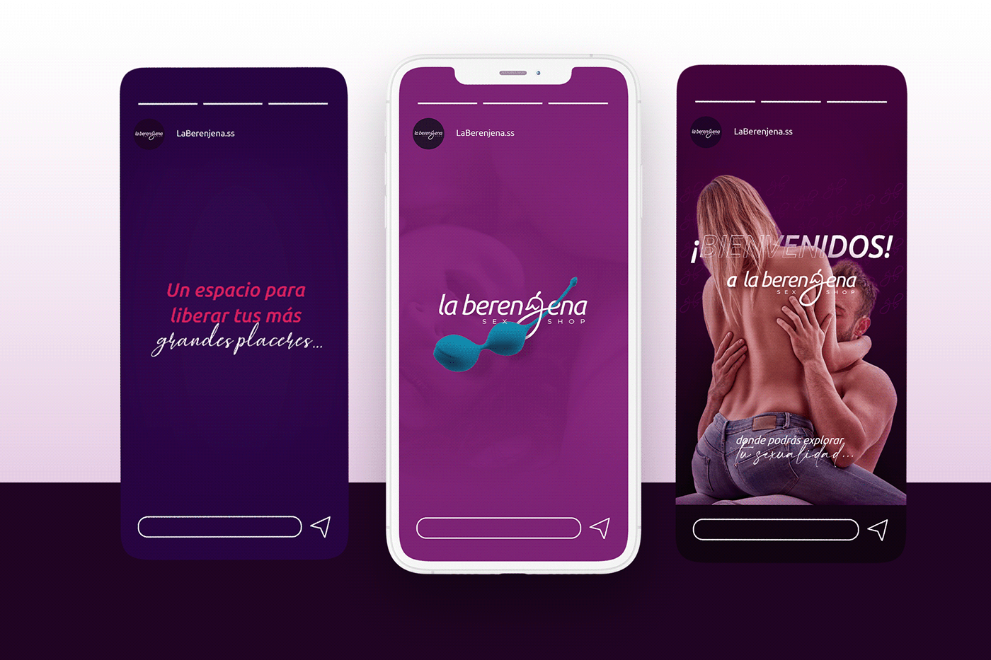berenjena brand design diseño marca Orgasmos Sex shop sexo sexy