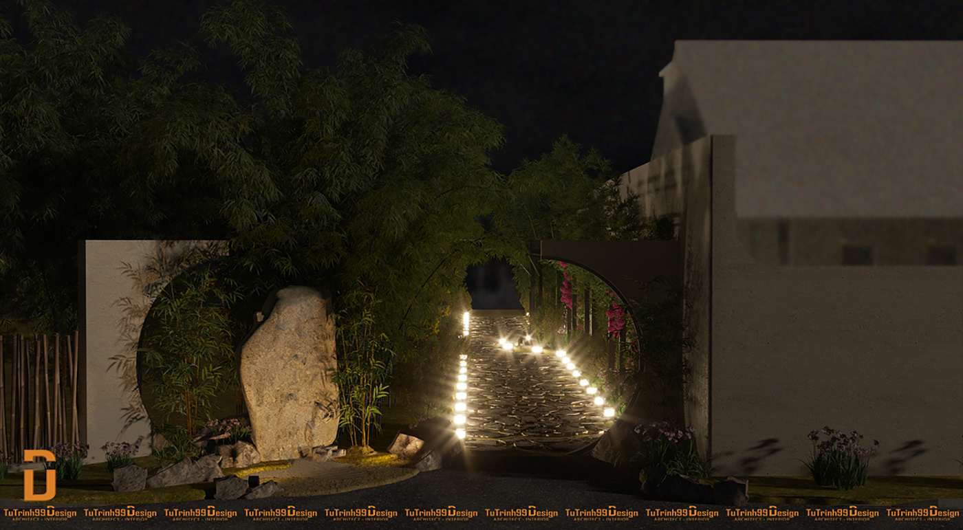 Landscape architecture exterior modern Render visualization 3D 3ds max corona archviz