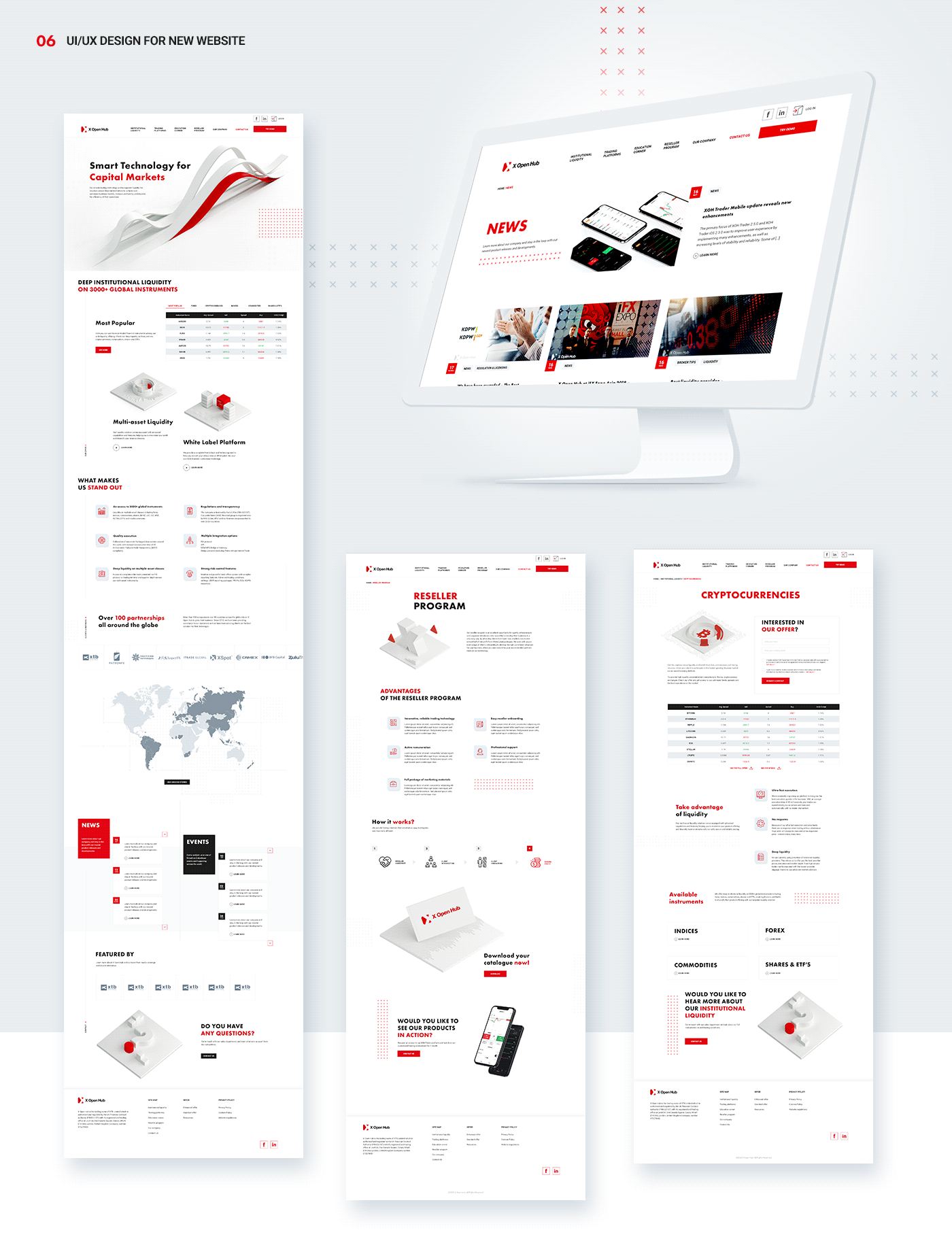 key visual mobile rebranding UI ux Website 3D branding  finance Forex