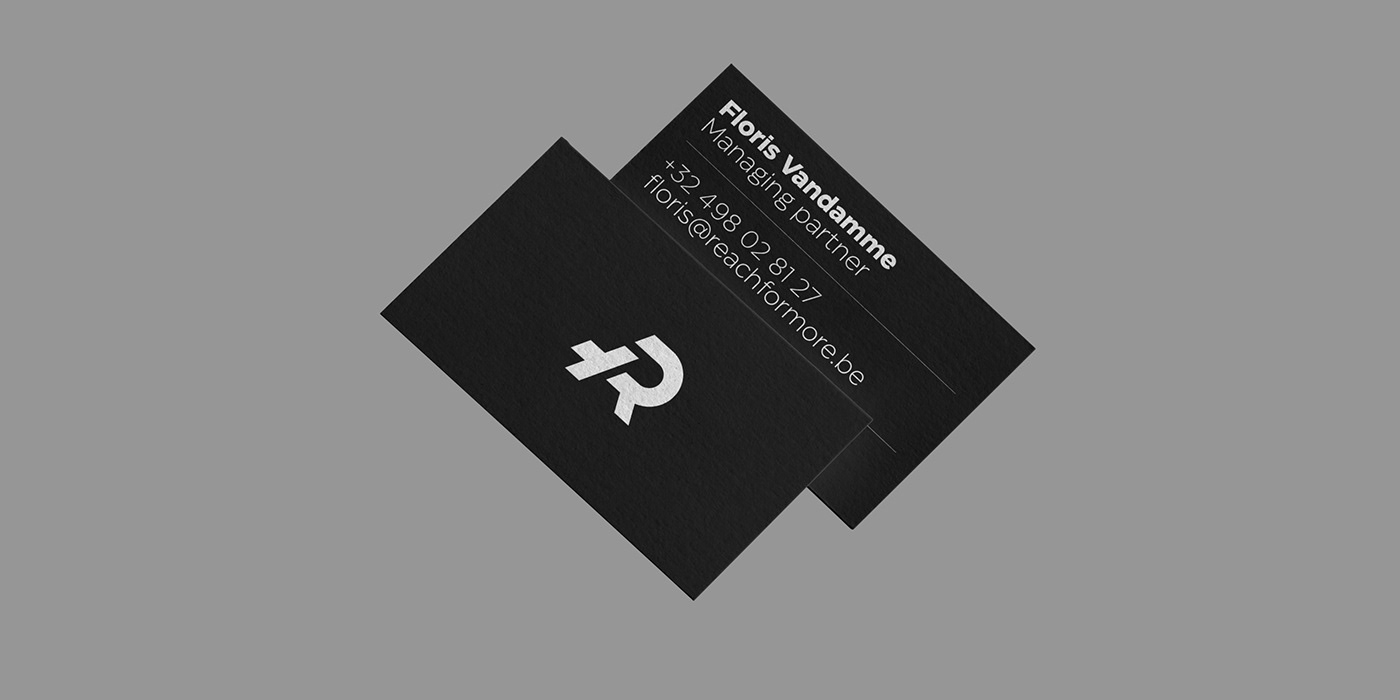 Reach For More business card design