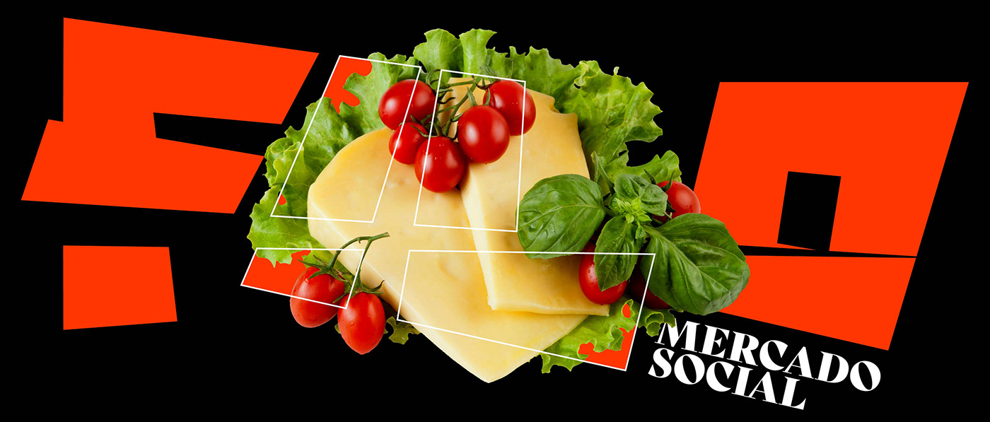 edge Filo food design gourmet Logotype market Mercado mercado social social visual identity