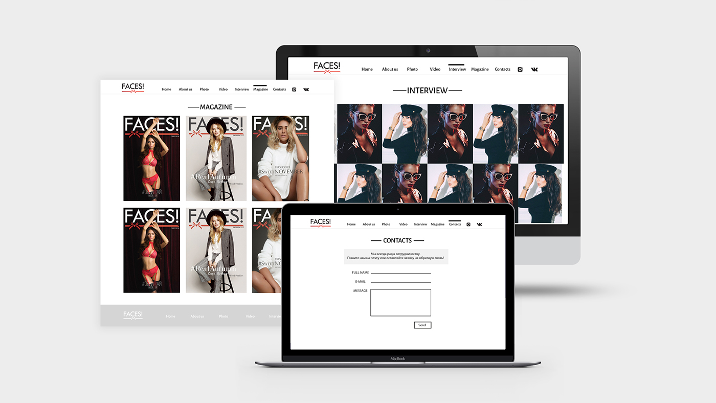 design magazine Fashion  stile photo Website site brand