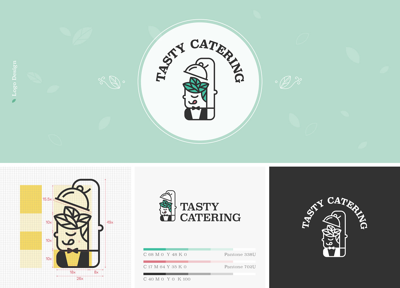 Food  branding  catering identity fresh healthy logo Logo Design logo inspiration