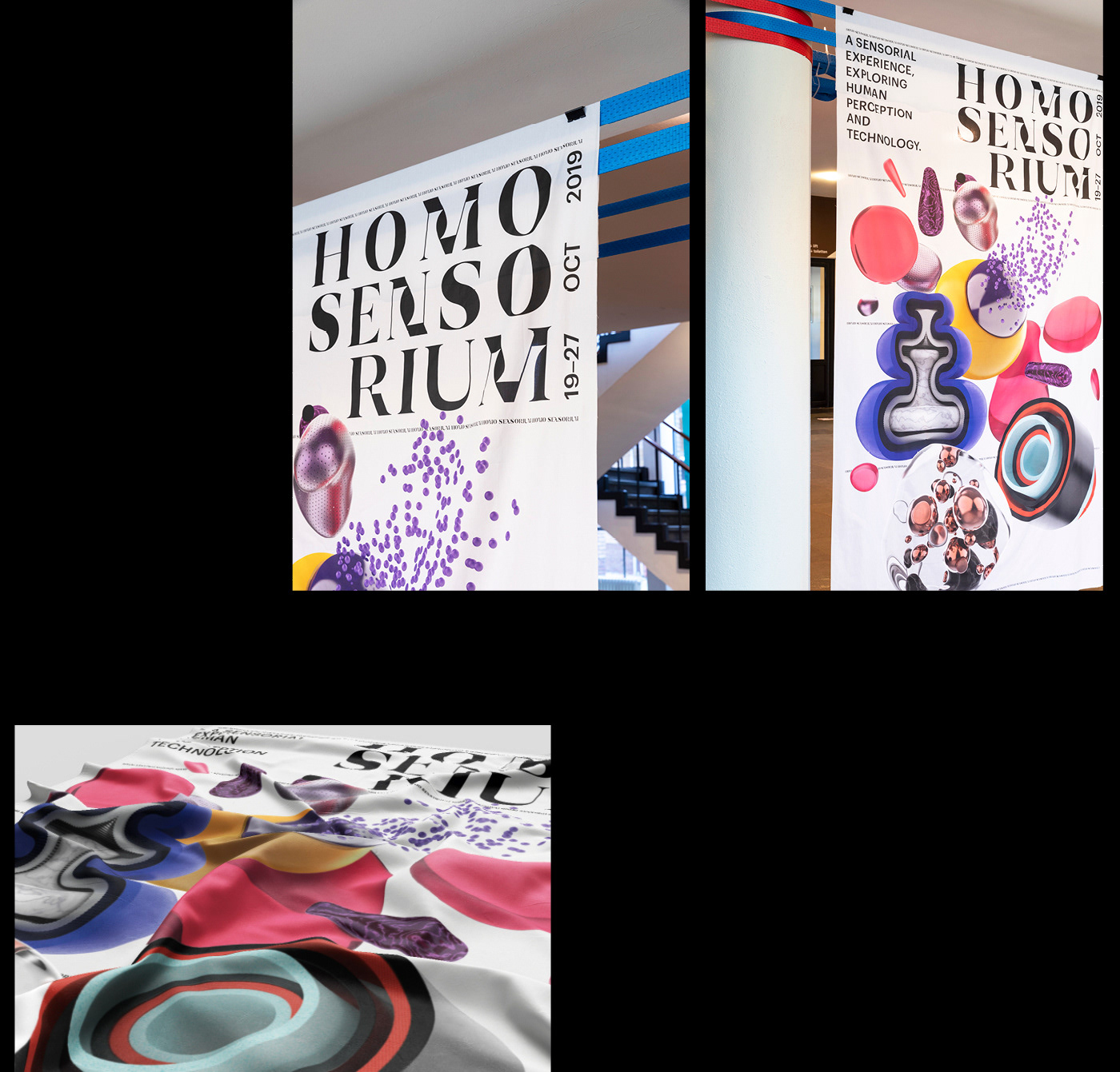 baka gabriela homosensorium 3D branding  graphic design  identity animation  shapes senses