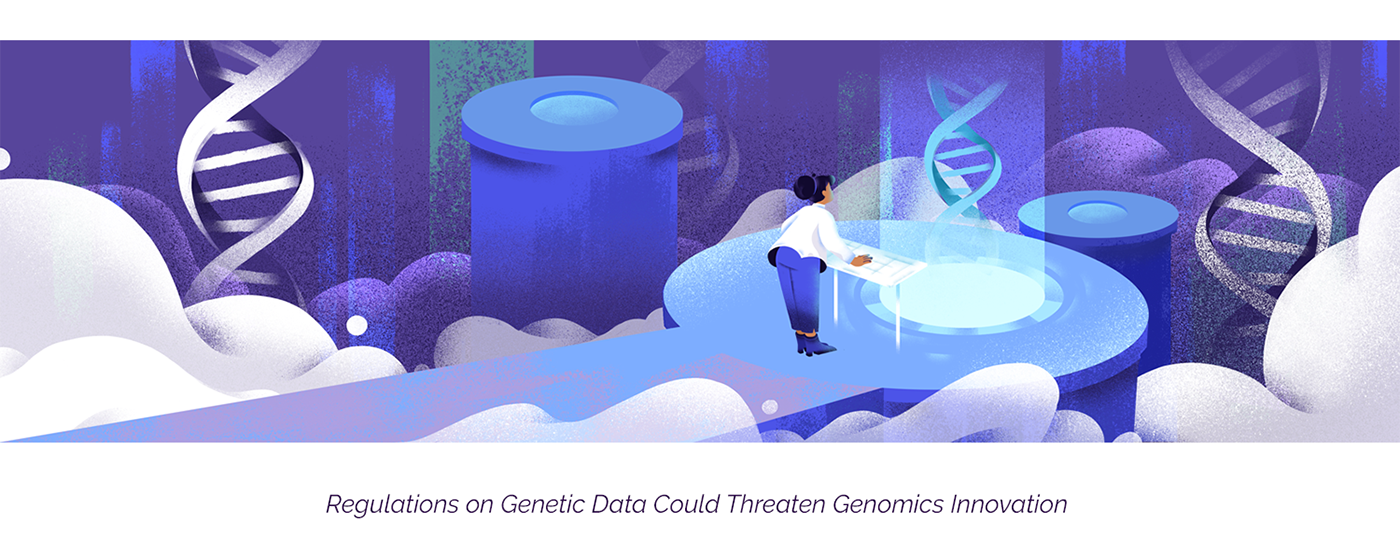 DNA editorial Editorial Illustration genome laboratory research science scientists Space  virus