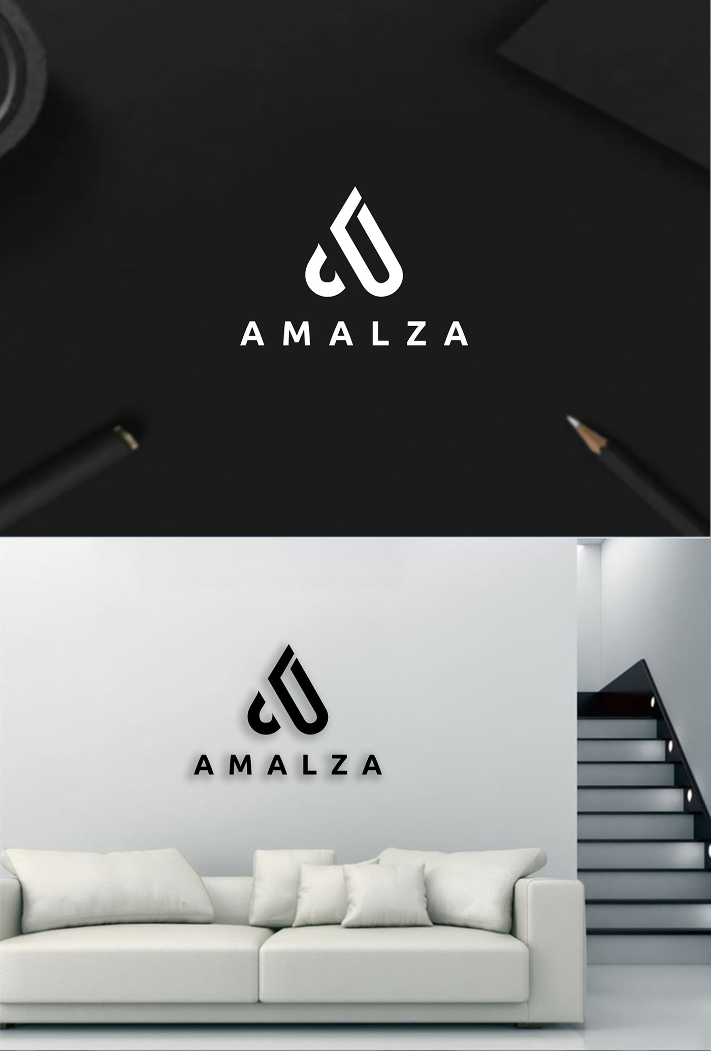 A letter logo a minimalist app brand design identity logo Logo A Concept marketing   minimal