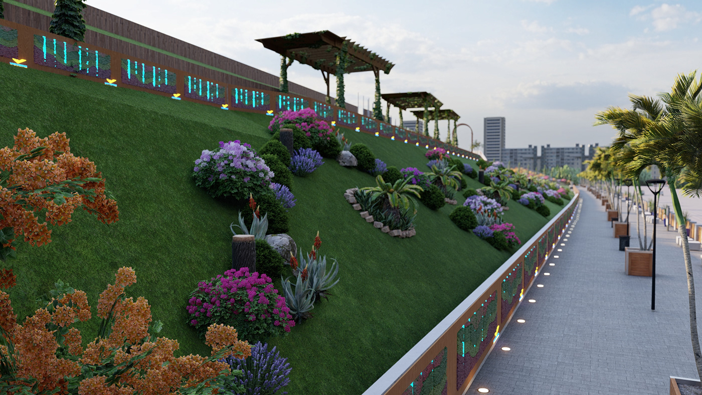 3D arts dubai gardens interiordesign landscapepark myart parks Turkey