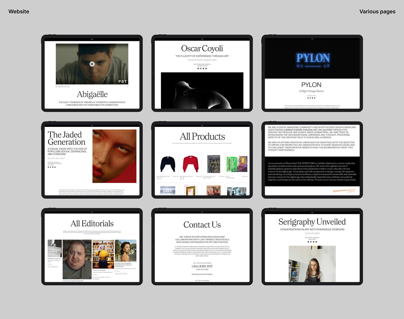 art direction  Web Design  graphic design  social ads motion design magazine social assets edgy landing pages