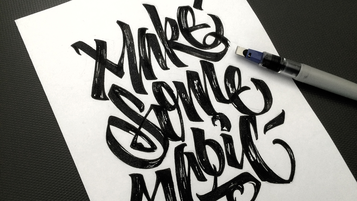 lettering Calligraphy shade Space skate Vans deep letters motivation.
