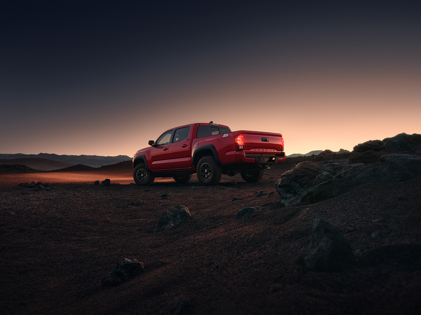 Alex Bernstein automotive   Landscape Moody recom stars tacoma toyota Truck twilight