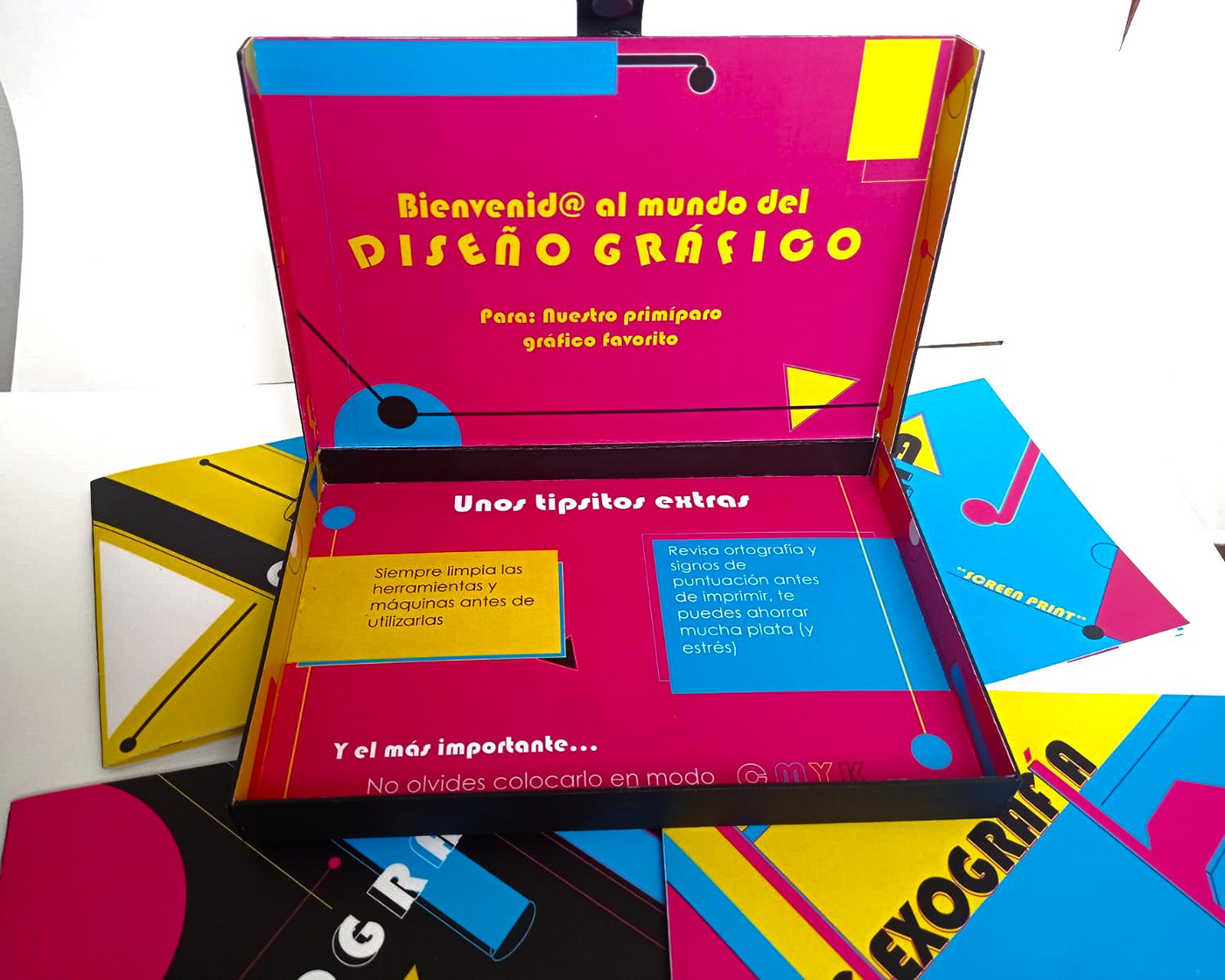book design print editorial impresion Dummies guide book geometric color empaque bauhaus design
