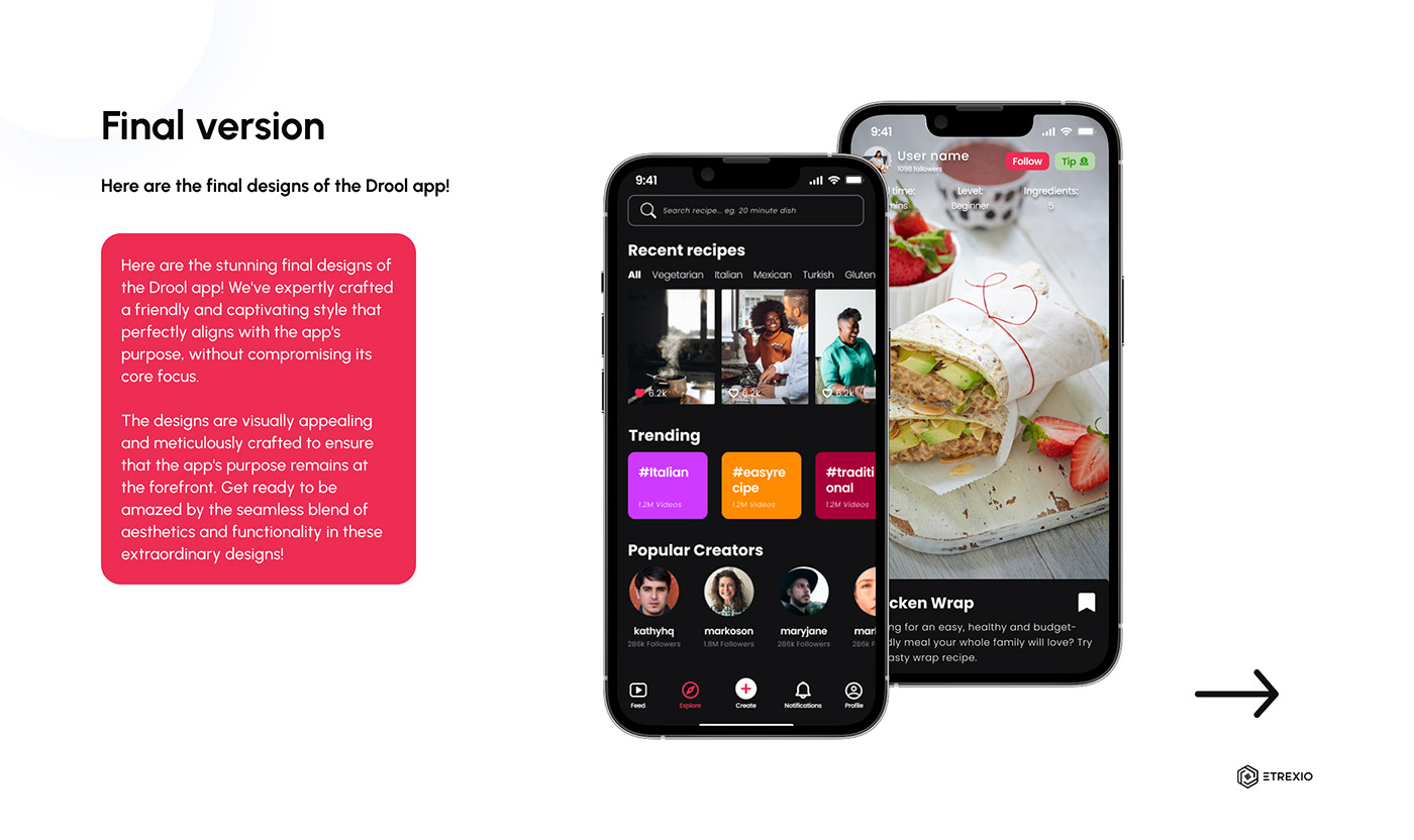 recipe app ux UI/UX Mobile app user experience Figma
