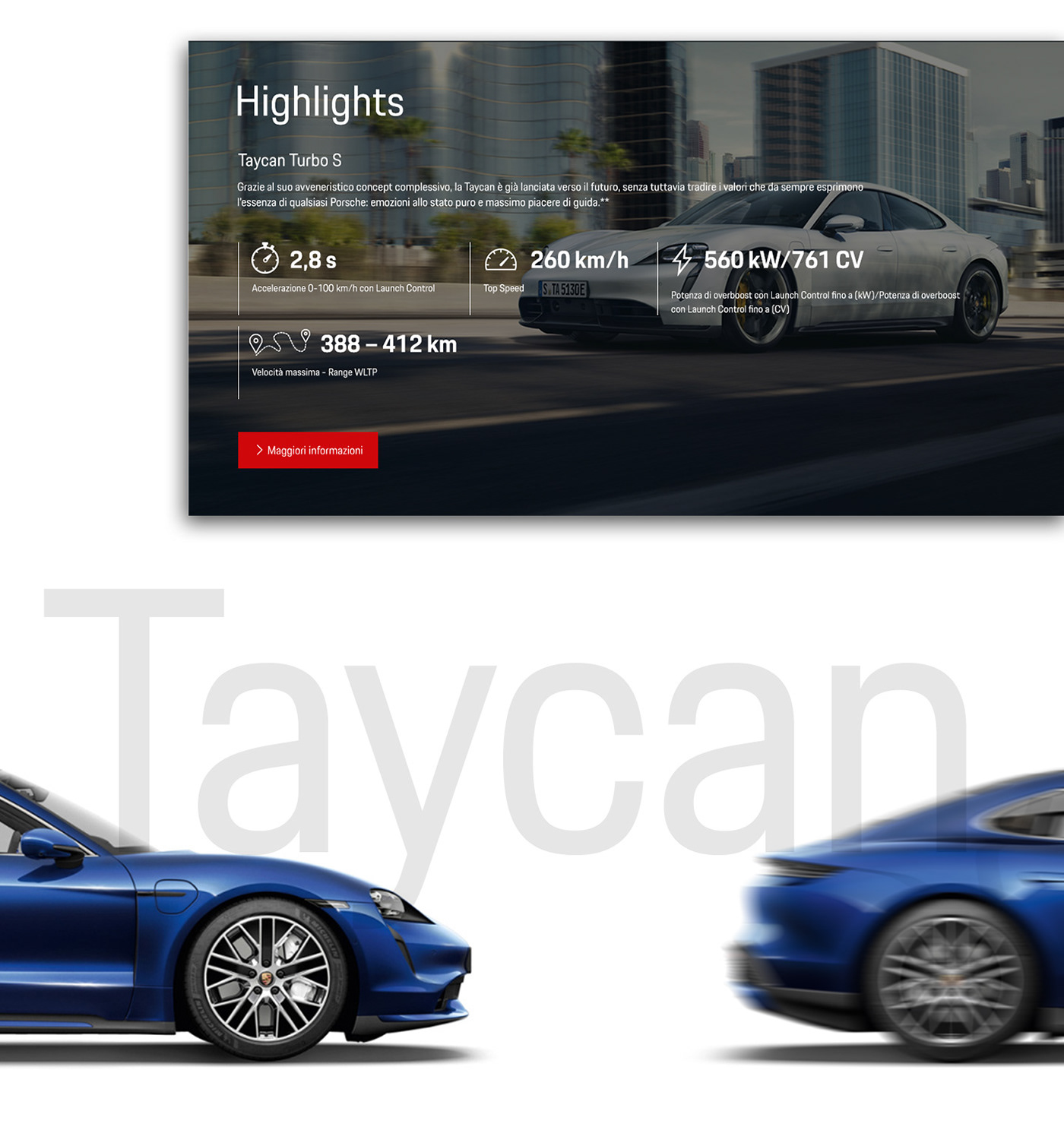 automotive   Porsche landing page Web