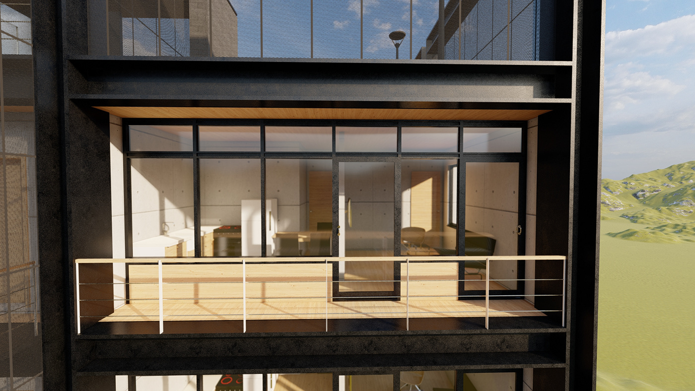 apartment architecture archviz exterior house interior design  modern Render visualization