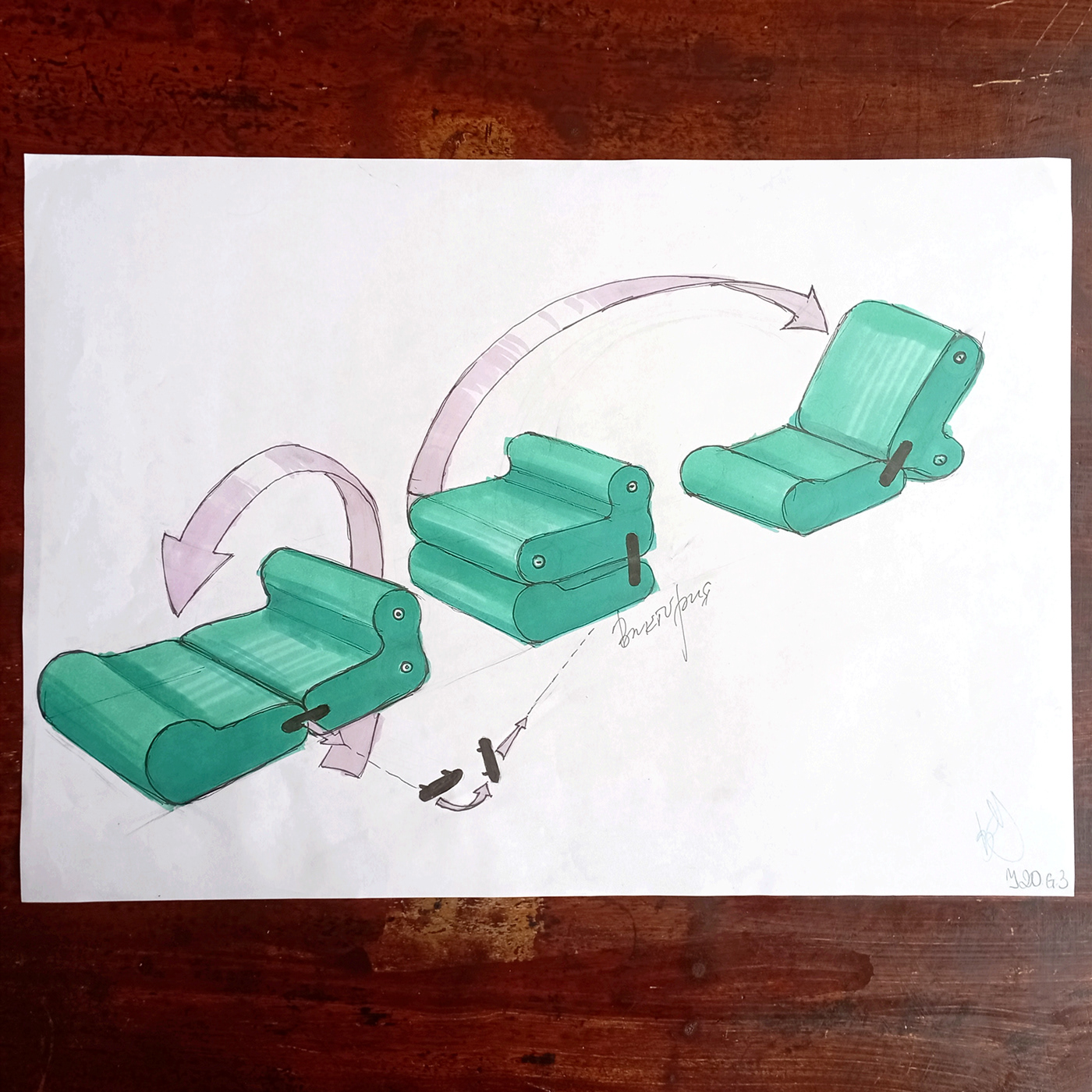 copic markers promarker chair design sketch