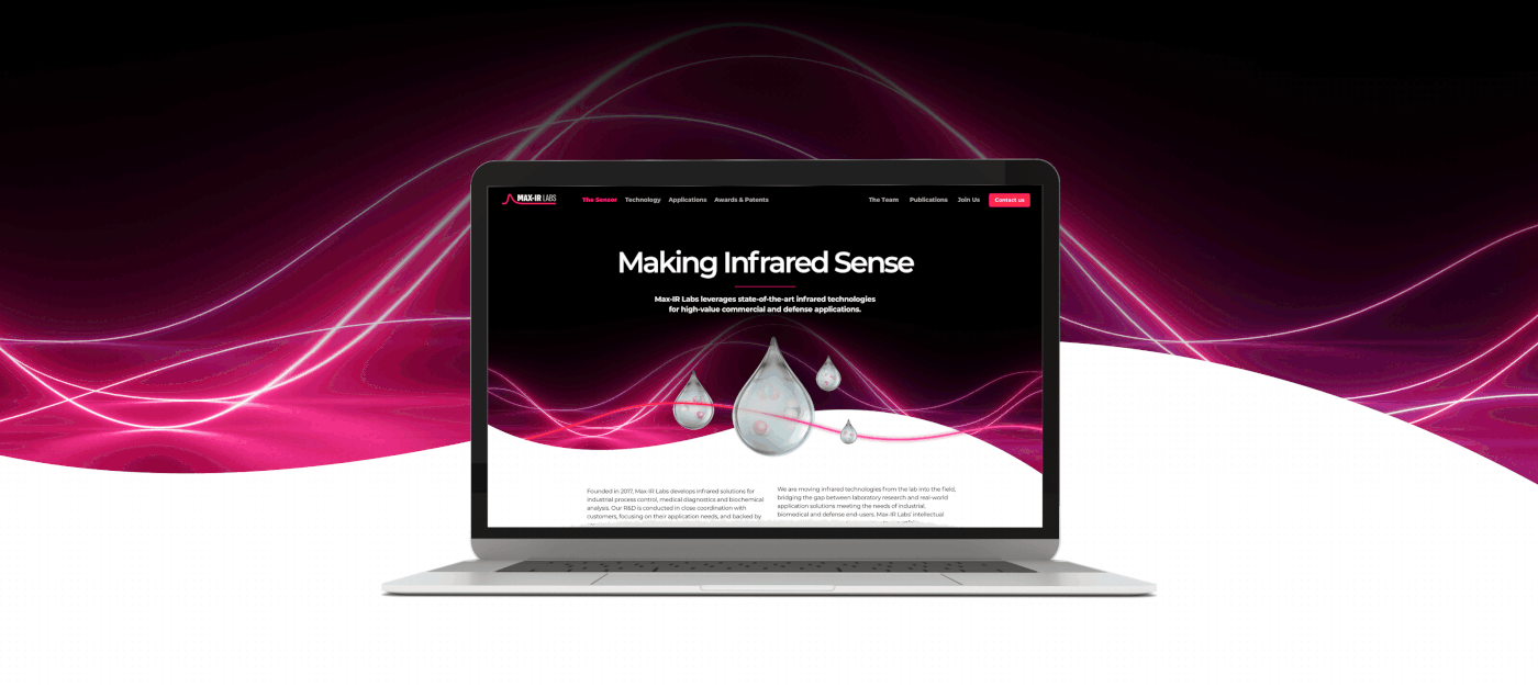 Infra Red tech ui ux UX UI Website Website Design