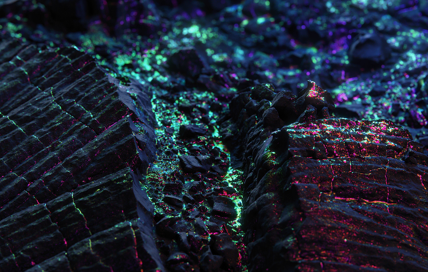 abstract art black colors Iridescence light Nature rainbow wallpaper rocks