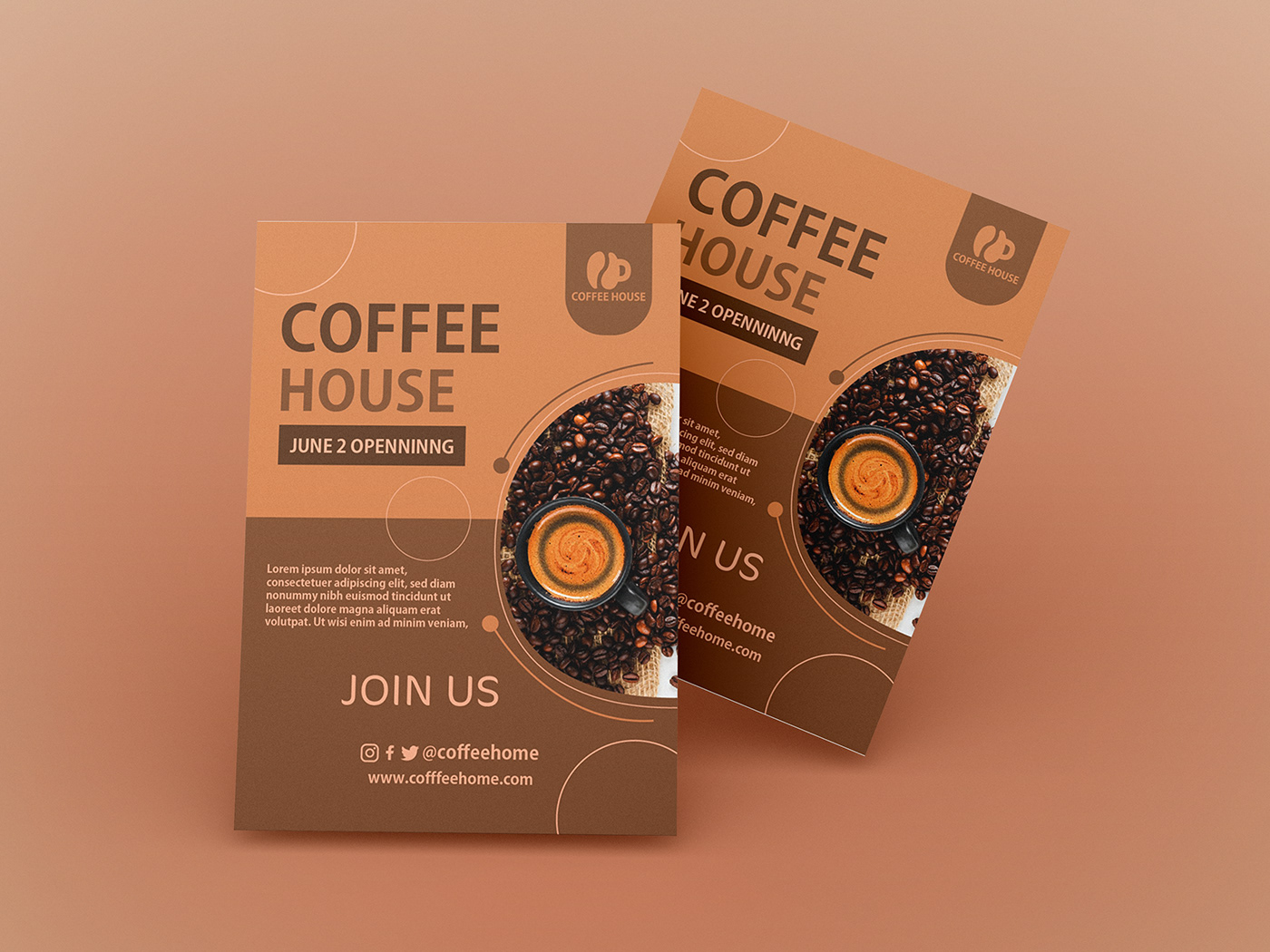 cafe coffe Coffee coffee shop designer flyer graphics letterhead Logo Design Logotype