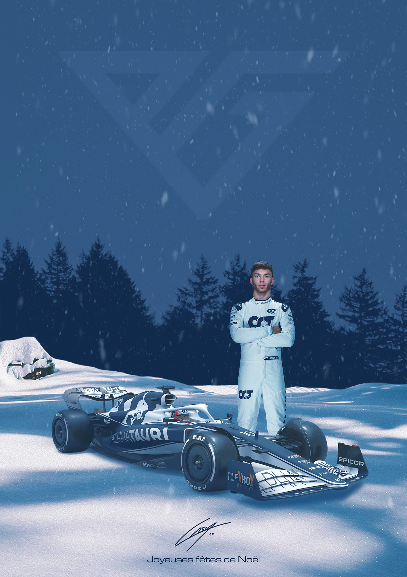 car design f1 Formula 1 Pierre Gasly poster Racing Social media post