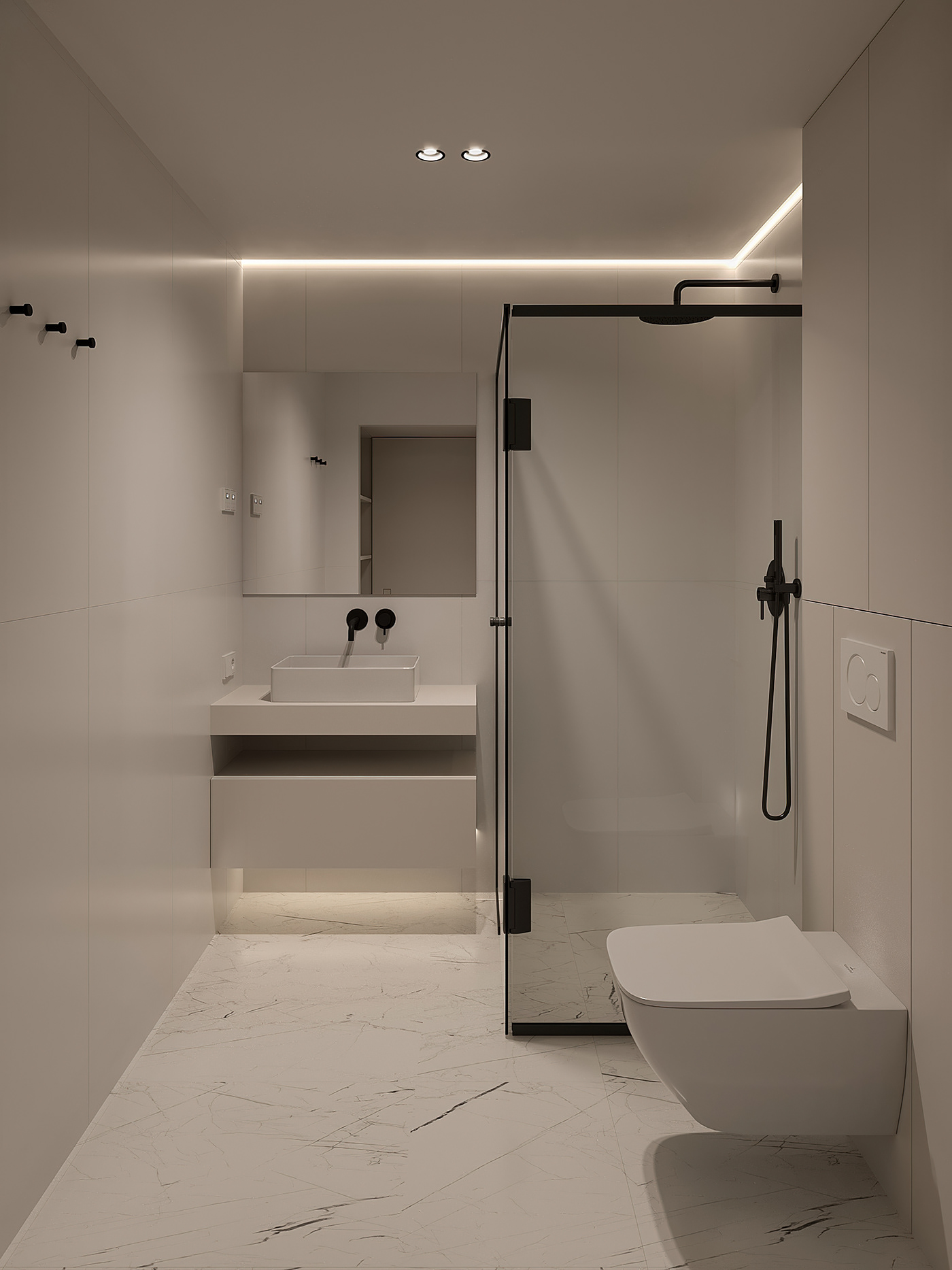 bathroom design 3ds max interior design  Render